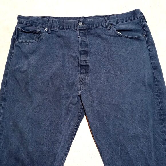 Levi's 501 Jeans Fits 42x30 Men's Button Fly Denim Straight Fit Loose Relaxed - Picture 2 of 9